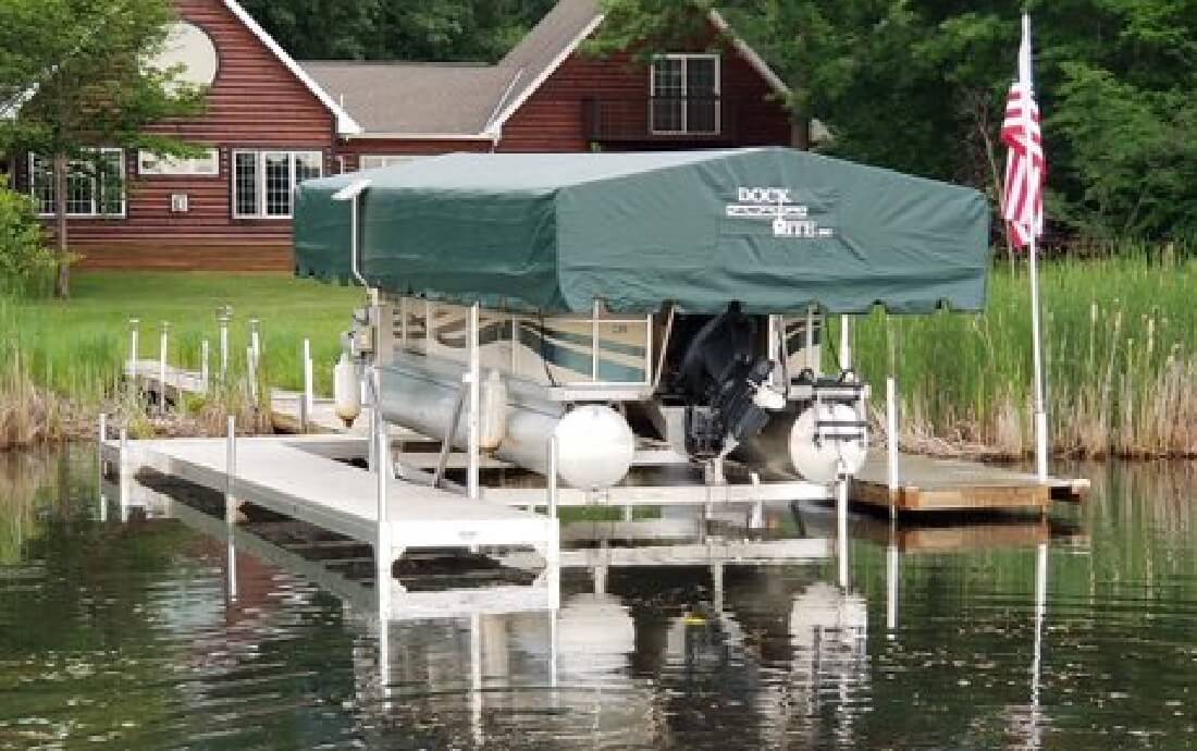 Marine dock and lift, boat docks, boat lifts, Center City, Minnesota